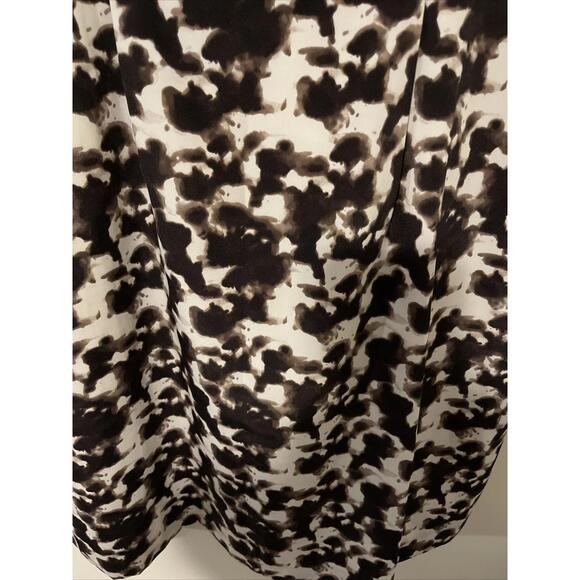 Banana Republic Womens Size 14 Brown/White Ruffled-Neck, Sleeveless Dress! M128 - Picture 7 of 10